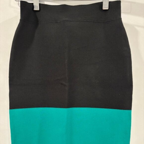 BCBG MAXAZRIA Color Block Scarlett Pencil Skirt - Picture 1 of 2